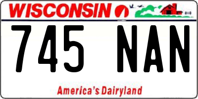 WI license plate 745NAN