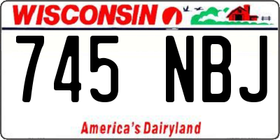 WI license plate 745NBJ