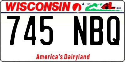 WI license plate 745NBQ