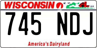 WI license plate 745NDJ