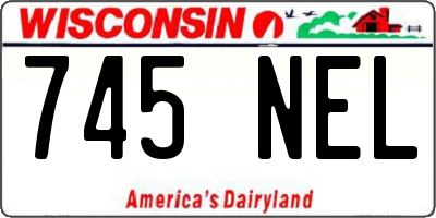 WI license plate 745NEL