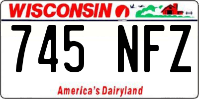 WI license plate 745NFZ