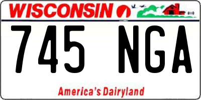 WI license plate 745NGA