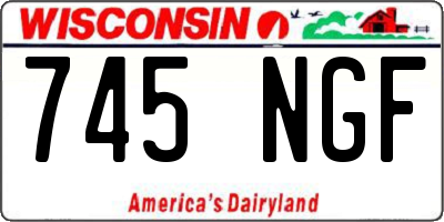 WI license plate 745NGF