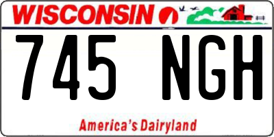 WI license plate 745NGH
