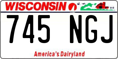 WI license plate 745NGJ