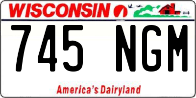 WI license plate 745NGM