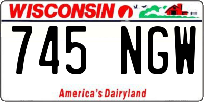 WI license plate 745NGW