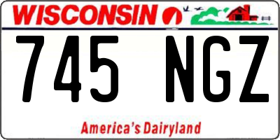 WI license plate 745NGZ