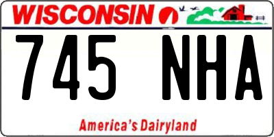 WI license plate 745NHA