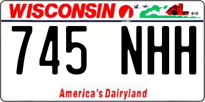 WI license plate 745NHH