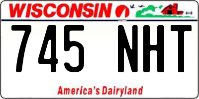 WI license plate 745NHT