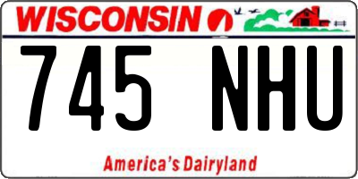 WI license plate 745NHU