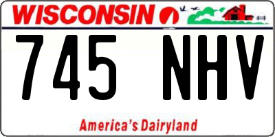 WI license plate 745NHV