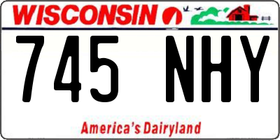 WI license plate 745NHY