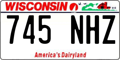 WI license plate 745NHZ