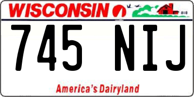 WI license plate 745NIJ