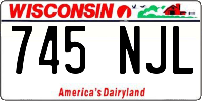 WI license plate 745NJL