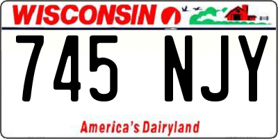 WI license plate 745NJY