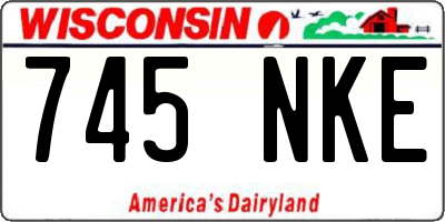 WI license plate 745NKE