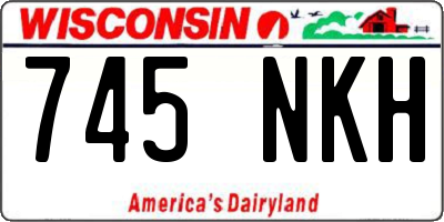 WI license plate 745NKH