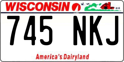 WI license plate 745NKJ