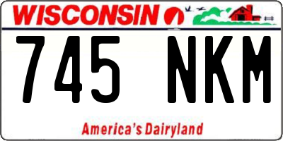 WI license plate 745NKM