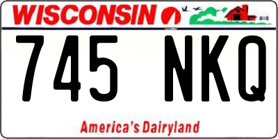 WI license plate 745NKQ