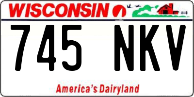 WI license plate 745NKV