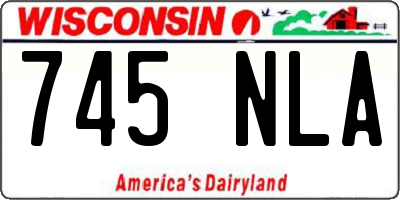 WI license plate 745NLA