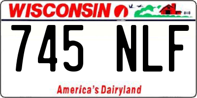 WI license plate 745NLF
