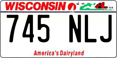 WI license plate 745NLJ