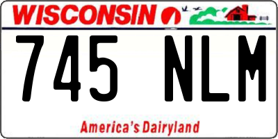 WI license plate 745NLM