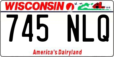WI license plate 745NLQ