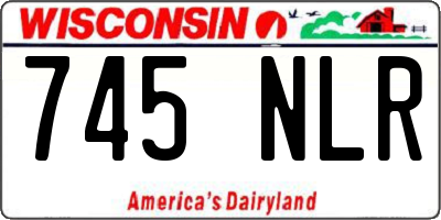 WI license plate 745NLR