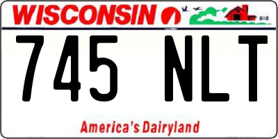 WI license plate 745NLT