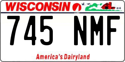 WI license plate 745NMF