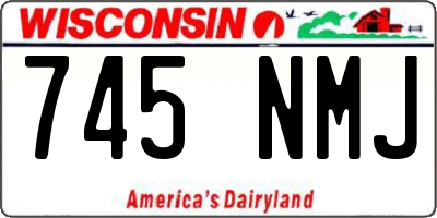 WI license plate 745NMJ