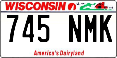 WI license plate 745NMK