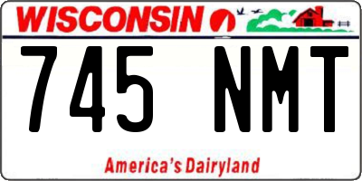 WI license plate 745NMT