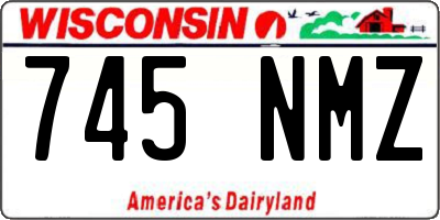 WI license plate 745NMZ