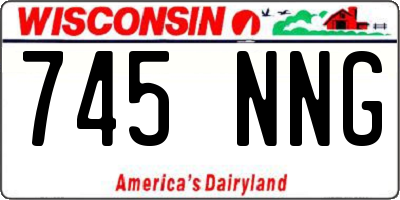 WI license plate 745NNG