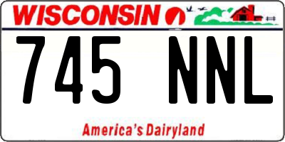 WI license plate 745NNL
