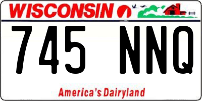 WI license plate 745NNQ