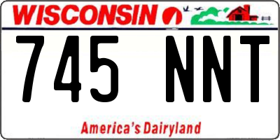 WI license plate 745NNT