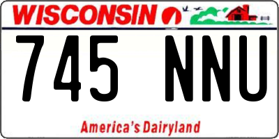 WI license plate 745NNU