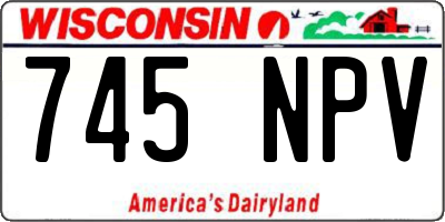 WI license plate 745NPV