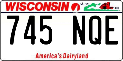 WI license plate 745NQE