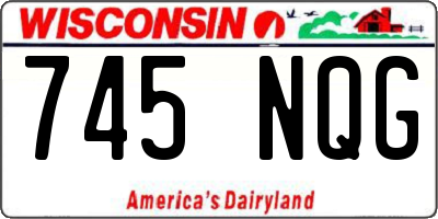 WI license plate 745NQG