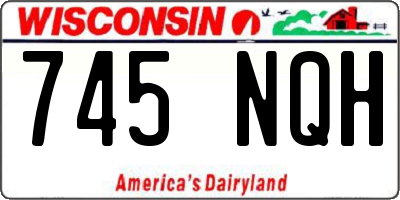 WI license plate 745NQH